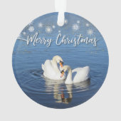 愛の白鳥クリスマス オーナメント (裏面)