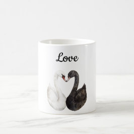 愛の白鳥 コーヒーマグカップ