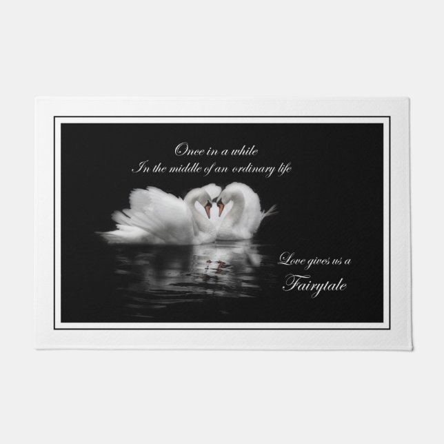 愛の白鳥 ドアマット (正面)