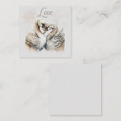 愛の白鳥 ノートカード (正面/裏面)