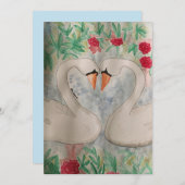 愛の白鳥 招待状 (正面/裏面)