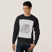 愛の目：ヴィンテージロマンチック美しい。 スウェットシャツ (正面フル)