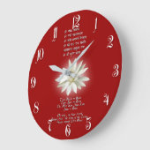 愛の真言 ラージ壁時計 (傾斜)