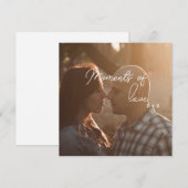 愛の瞬間、恋人たち 招待状 (正面/裏面)