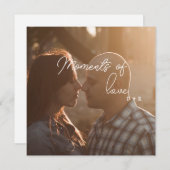 愛の瞬間、愛のカップル 招待状 (正面/裏面)