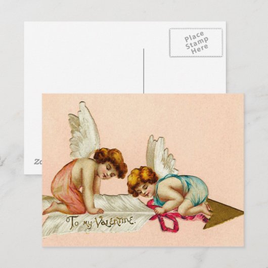 愛の矢を準備する ポストカード (正面/裏面)