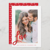 愛の矢印 | バレンタインデーの写真カード シーズンカード (正面/裏面)