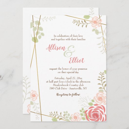 愛の祝祭 招待状 (正面/裏面)