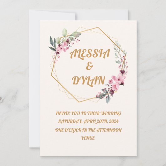 愛の祝祭 招待状 (正面)