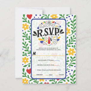 愛の祭り 菜の花 結婚式 RSVP カード