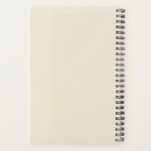 愛の私のウェルシュコーギー子犬の手をプリントハート プランナー手帳 (裏面)