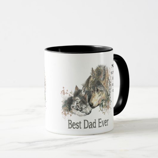 愛の私のパパそんなに私のおもしろい引用文 マグカップ (正面右)