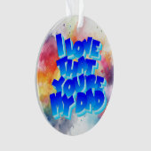 愛の私のパパアクリルオーナメント オーナメント (正面)