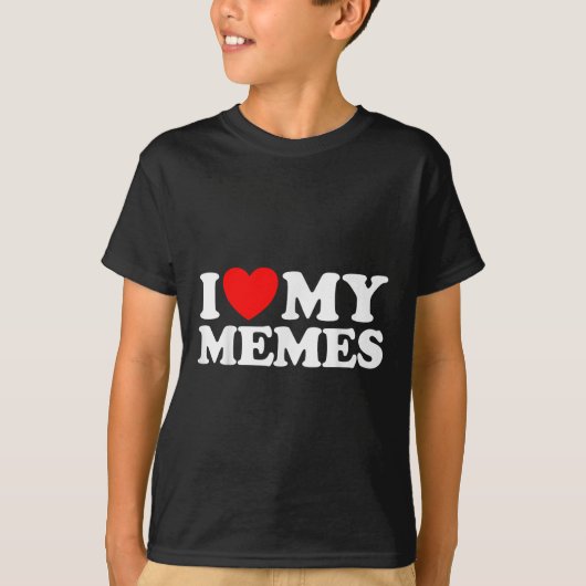 愛の私のミームおもしろいミームクリエーターInternet Online Tシャツ (正面)