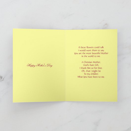 愛の私の母に カード (内部)