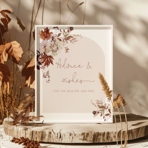 愛の秋アドバイスと新婚への願い ポスター