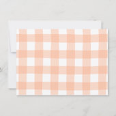 愛の秋ベビーシャワーアドバイス両親 招待状 (裏面)