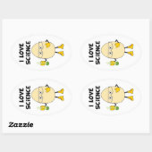 愛の科学 楕円形シール (シート)