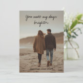 愛の秘密のメッセージ - 個人化されたバレンタイン シーズンカード (スタンド正面)