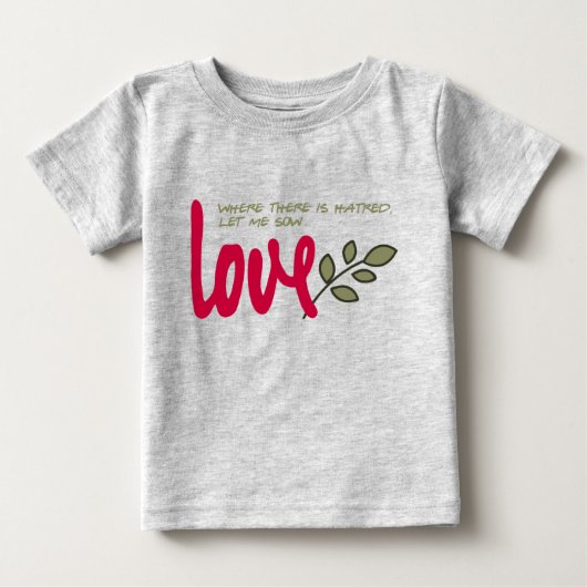愛の種をまく ベビーTシャツ (正面)