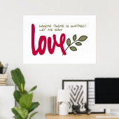 愛の種をまく ポスター (ホームオフィス)