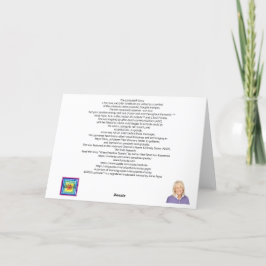 愛の空白の泡をカードに刻む サンキューカード