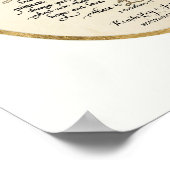 愛の章コリント13書道 ポスター (角)