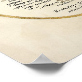 愛の章コリント13書道 ポスター (角)