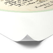 愛の章コリント13書道 ポスター (角)