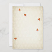 愛の素朴秋ブライダルシャワー招待状 招待状 (裏面)