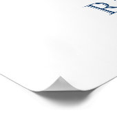 愛の結婚サインまたは記念日の航海のスタイル ポスター (角)