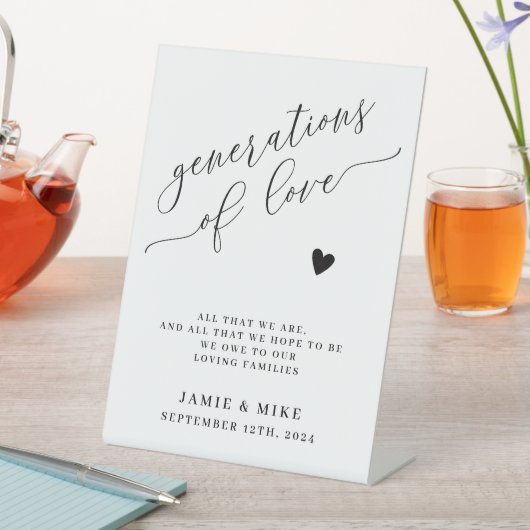 愛の結婚世代 台座サイン (インサイチュ)