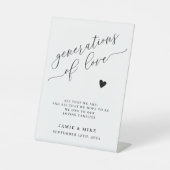 愛の結婚世代 台座サイン (正面)