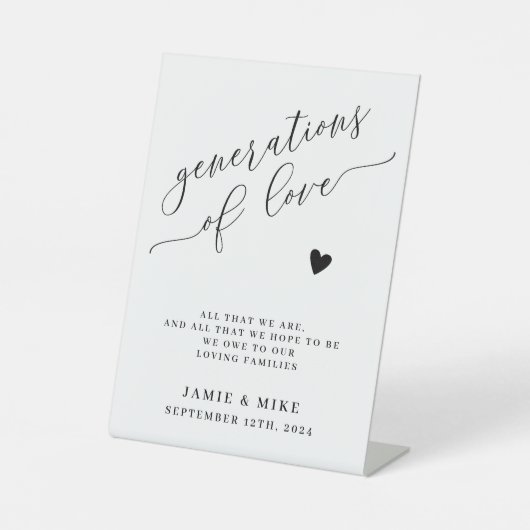 愛の結婚世代 台座サイン (正面)