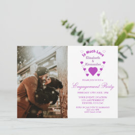 愛の結婚婚約パーティ 招待状