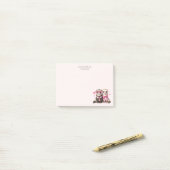 愛の結婚記念日でかわいい夫婦 ポストイット (デスク上)