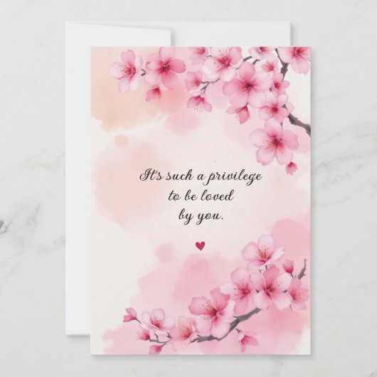 愛の結婚記念日の願い 招待状 (正面)