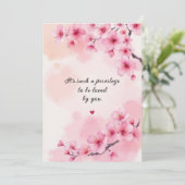 愛の結婚記念日の願い 招待状 (スタンド正面)