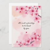 愛の結婚記念日の願い 招待状 (正面/裏面)