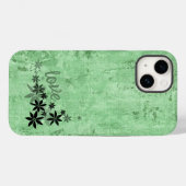 愛の緑の花電話ケース Case-Mate iPhoneケース (裏面 (横))