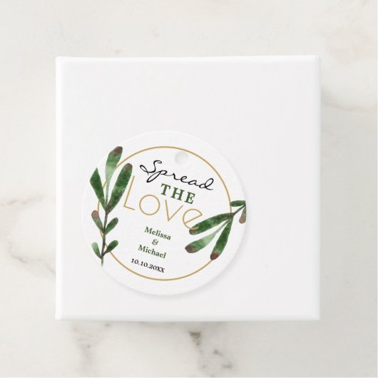 愛の緑を広げる結婚ありがとう フェイバータグ (インサイチュ)