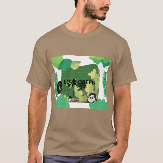 愛の緑 Tシャツ (正面)