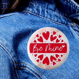 愛の線：ハッピーバレンタインデーボタン – 私のものにする 缶バッジ