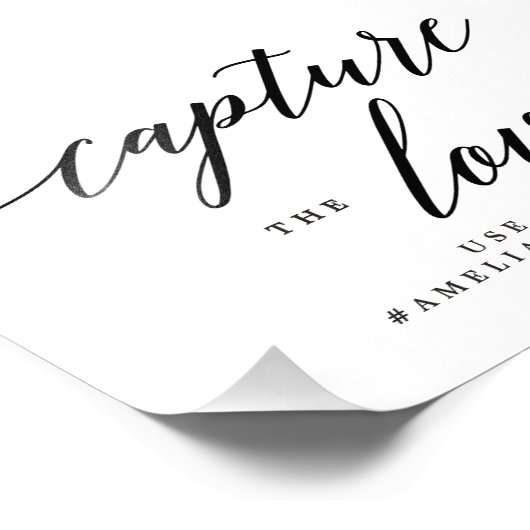 愛の編集可能な色とサイズの記号を取得するMSC フォトプリント            (角)