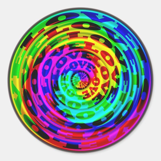 愛の缶絵を描中 ラウンドシール (正面)