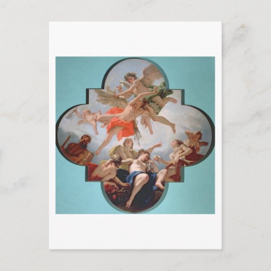 愛の罰（キャンバス上の油彩） ポストカード (正面)