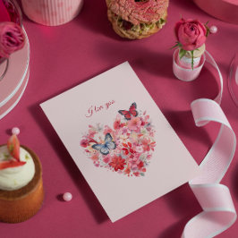 愛の羽ばたき | オーダーメイド テキスト & 名前 シーズンカード