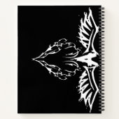 愛の翼ブラックノート ノートブック (裏面)