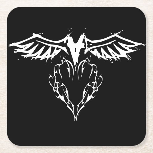 愛の翼 スクエアペーパーコースター (正面)