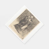 愛の聖別(Paul-Albert Besnard) スタンダードランチョンナプキン (角)